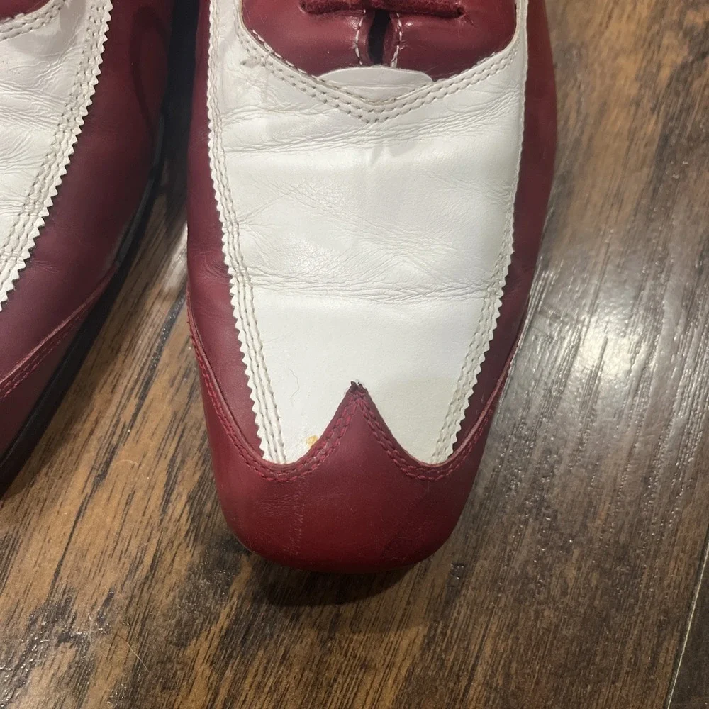 Giorgio Brutini Men's Spectator Wingtip Shoes Red White Leather Oxford Sz 11